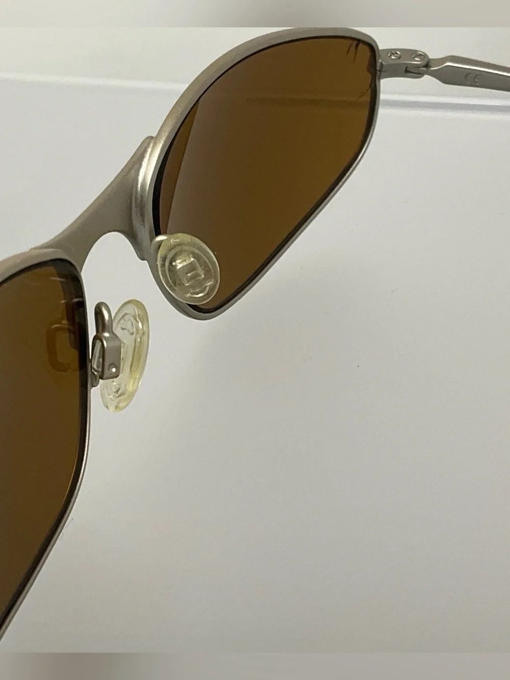 Vintage Oakley A-Wire 2.0 Platinum scratched cracked Lenses frame only